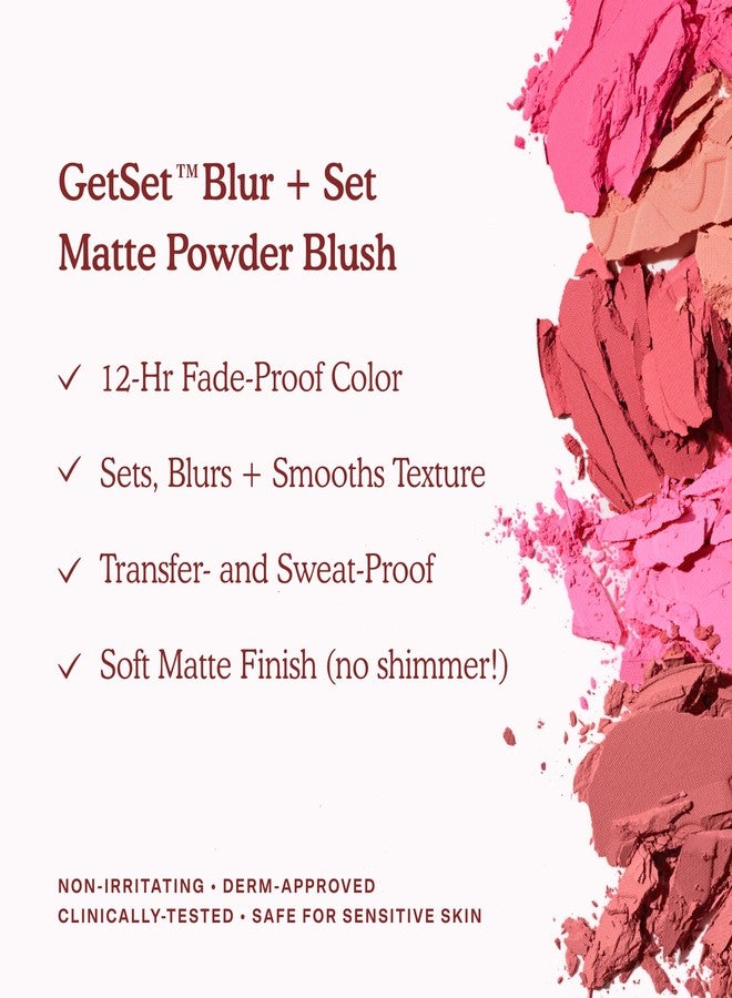 TOWER 28 GetSet™ Matte Powder Blush - Samo Spritzer, Setting + Blurring Rosy Mauve Blush - Image 4